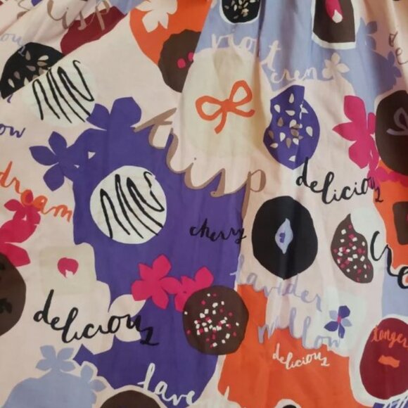NWT SET KATE SPADE SKIRT THE RULES "CONFECTIONS PRINT" AND BLOUSE SIZE 14 - Picture 4 of 5